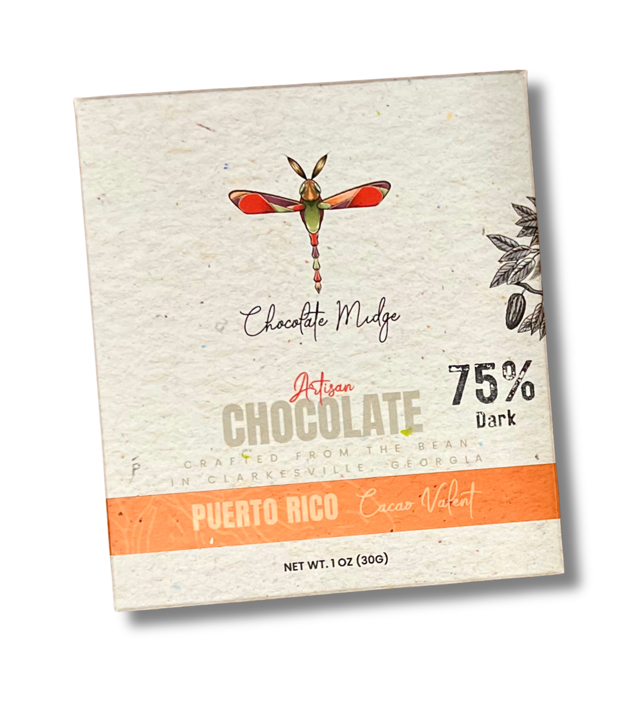Puerto Rico Cacao Valent 75% Dark Chocolate